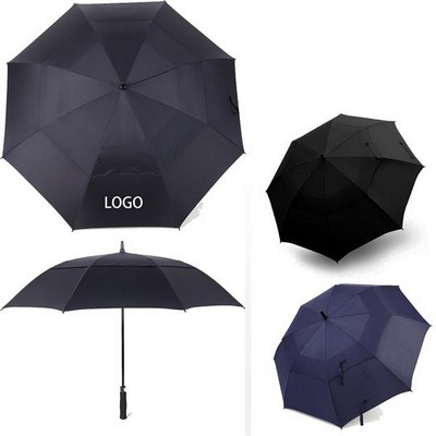 46" Double Canopy Folding Golf Umbrella