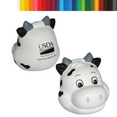 Cute Milk Cow Head Shape Stress Ball