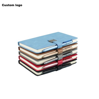 Luxury Business A5 Notebook with Magnetic Buckle