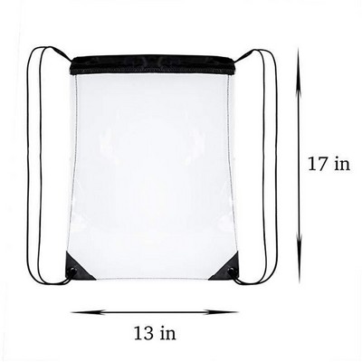 Waterproof Draw String Clear Bags