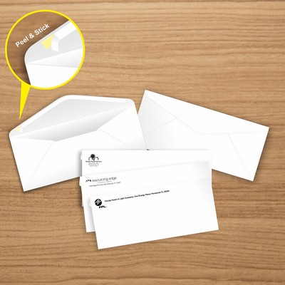 #10 - 1/1 PMS Peel & Stick Standard Envelopes - No Window