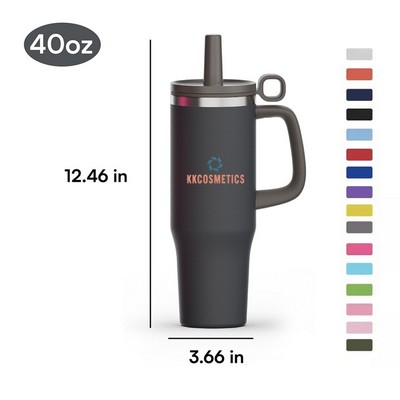 40oz Vacuum Thermal Tumbler w/Dust-Proof-Cap