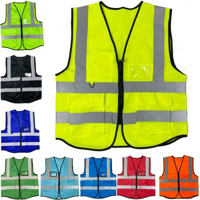 Breathable Mesh Reflective Adult Safety Vest for Comfort