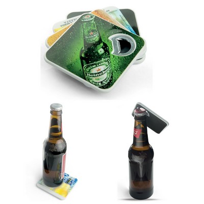 Magnetic Bottle Opener Coaster