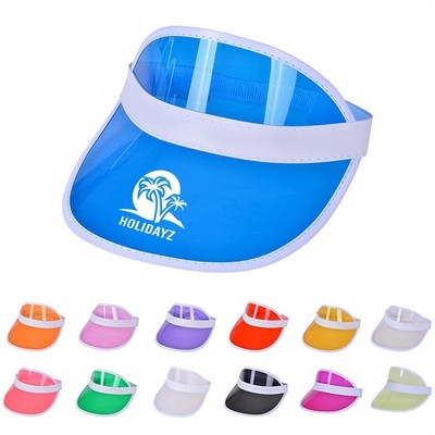 Portable Unisex Translucent Sun Visor