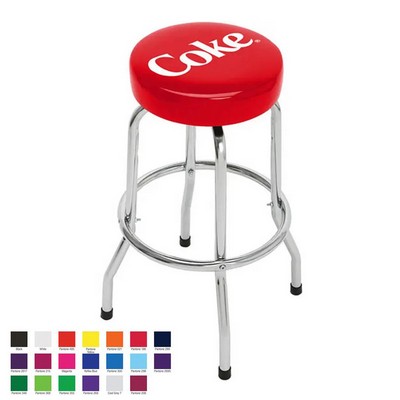 Bar Stool with Leather Padded Frame