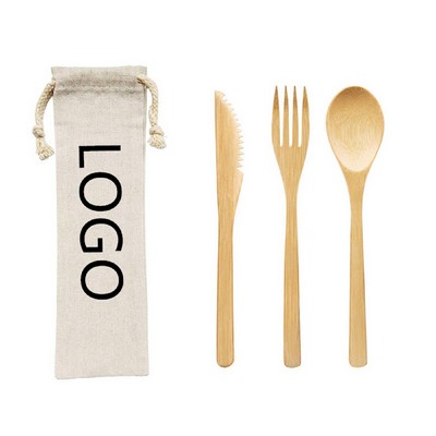 Disposable Bamboo Cutlery Set