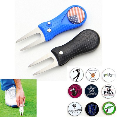 Stainless Steel Foldable Golf Divot Tool