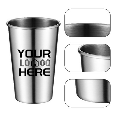 12 Oz Stainless Steel Water Mug Pint Cup