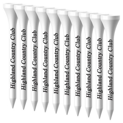 Packaged Plastic Golf Tees - 3.25" 2 Color Logo Imprint Shank Only.