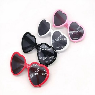 Trendy Pastel Heart Sunglasses for Style