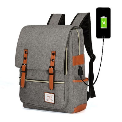 Multi-functional USB Charging Travel Backpack