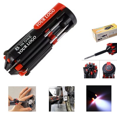 Multifunction Screwdriver With LED Torch