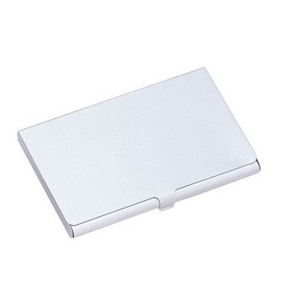 Aluminum Business Card Case in Silver Finish