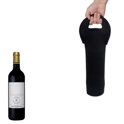 Single Neoprene Wine Bottle Holder Tote