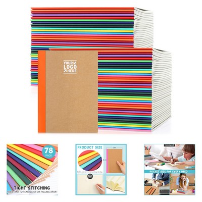 A5 Kraft Notebooks - Lined Composition Journals