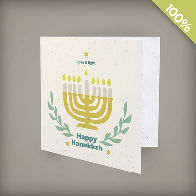 Menorah Business Hanukkah Cards