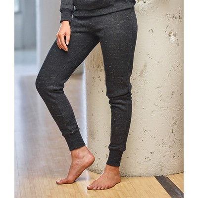 J America Wholesale Blanks Ladies Melange Fleece Jogger