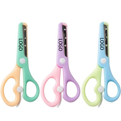 Plastic Safety Dual Color Scissor