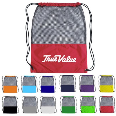 Mesh Drawstring Backpack