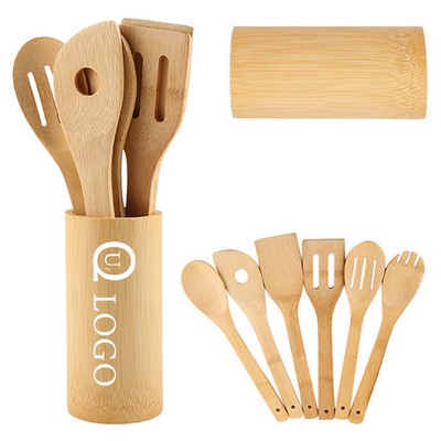 Bamboo Kitchen Utensils Eight-Piece Set