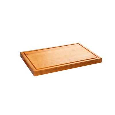 Cherry butcher block with juice groove and intended handles 18x12x1-1/4