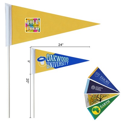 9" x 24" College Felt Pennant