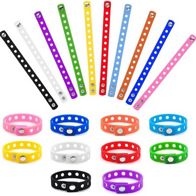 Adjustable Charm Silicone Wristband