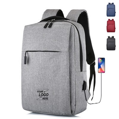 Student Laptop Backpack with USB Charging Port