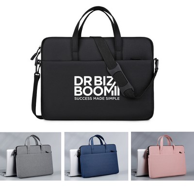 15" Laptop Sleeve With Carry Handle & Shoulder Strap