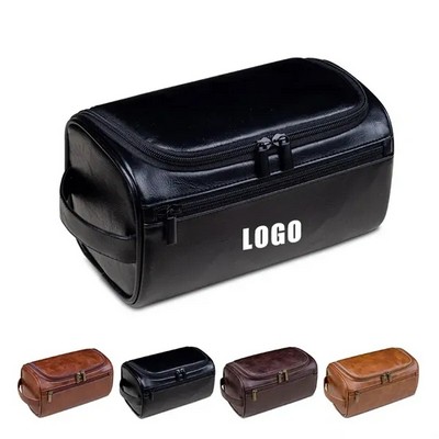 Personalized Leather Toiletry Bag