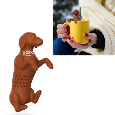 Dachshund Shaped Silicone Tea Infuser Reusable