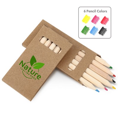 Six-Color Wooden Pencil Set In Box