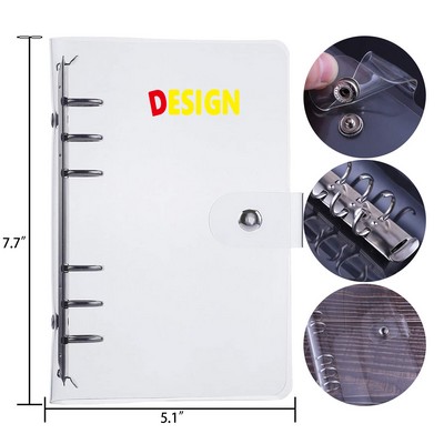 A6 Refill Paper Budget Binder Refillable 6 Ring Notebook Planner Cover Notebook