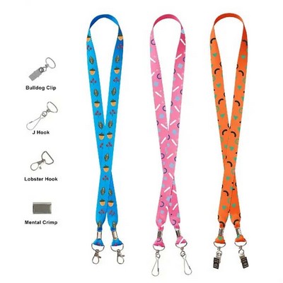 3/4" Full Color Sublimated Lanyard