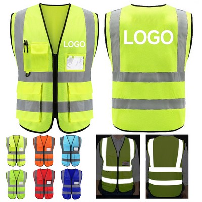 Multi Pocket Reflective Vest