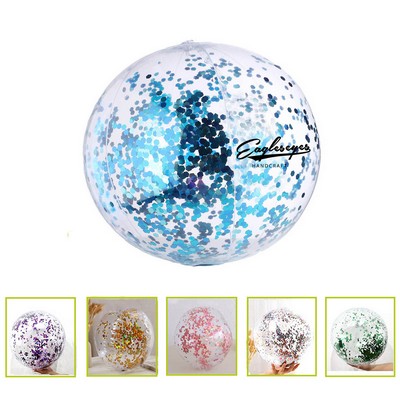 Sparkling Glitter Inflatable Beach Ball