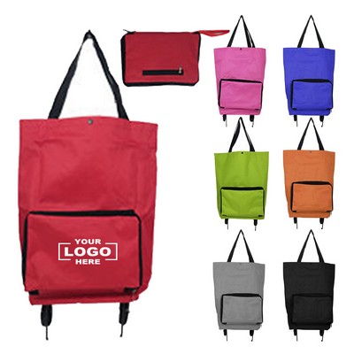 Rolling Foldable Shopping Cart Bag