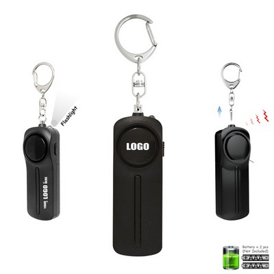 Bar Shaped Alarm Keychain with Flashlight and 120DB Panic Sound