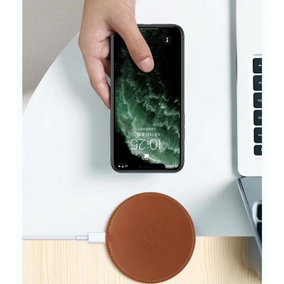 PU LEATHER WIRELESS CHARGER *15W Fast Charge*