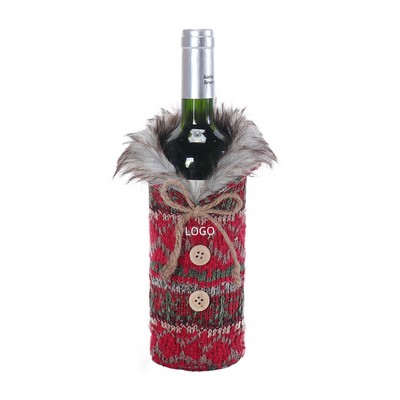 Christmas Sweater Wine Bag