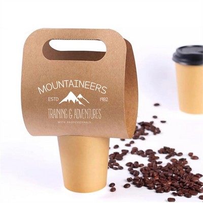 Disposable Kraft Coffee Cup Holder