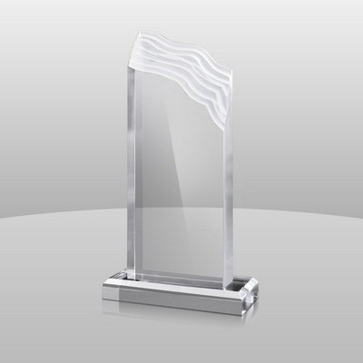 Clear Acrylic Summit Award II (7 1/4"x4"x2")