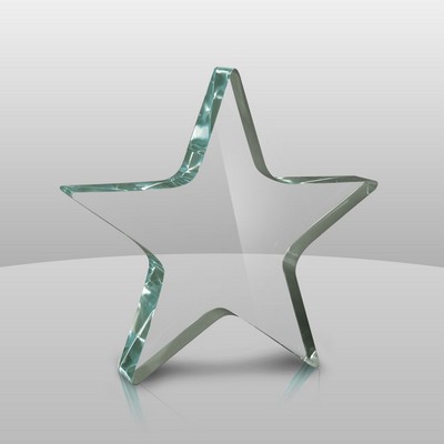 Jade Green Star Paperweight (5 1/4"x5 1/4"x1")