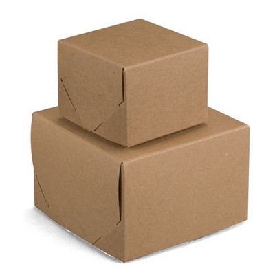 2 Piece Brown Kraft Lock Corner Box (24"x24"x6")