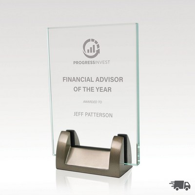 Jade Glass Desk Award