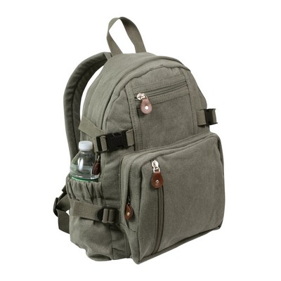 Olive Drab Vintage Compact Backpack