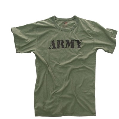 Vintage Olive Drab Army Military T-Shirt (2XL)