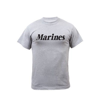 Marines Gray Physical Training T-Shirt (3XL)