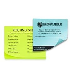 2 Color Short Run Post-it® Notes (4"x 4")(50 Sheets)